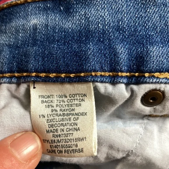 Mudd Embroidered skinny jeans 7  & Bonus - Picture 6 of 9